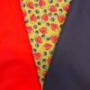 Blueberries and Strawberries Sage/Red/Navy