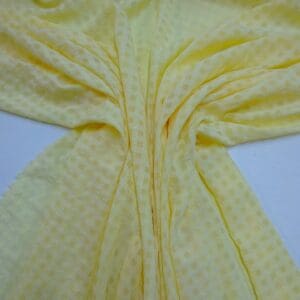 Chiffon Fabric Gingham Seersucker Lemon