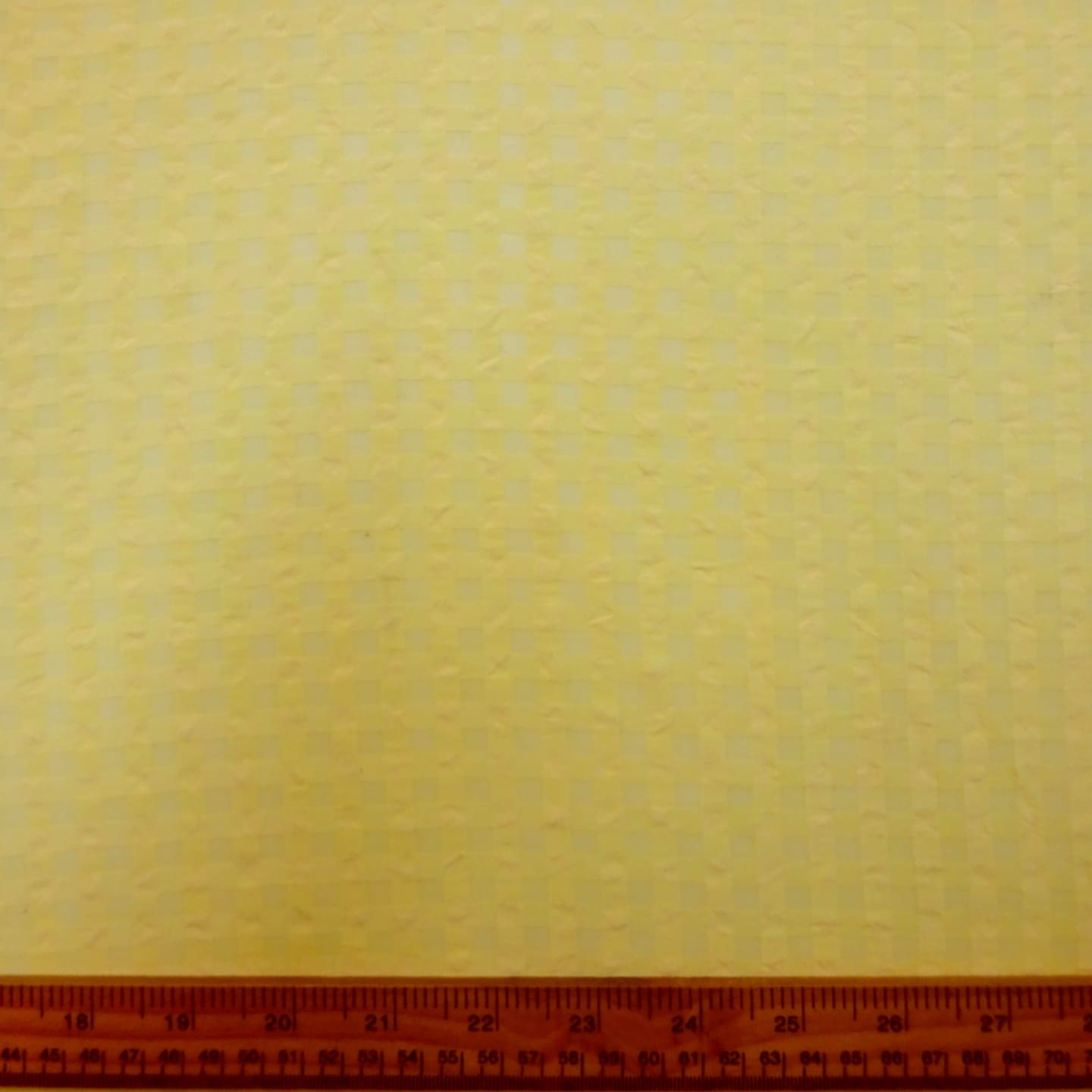 Chiffon Fabric Gingham Seersucker Yellow