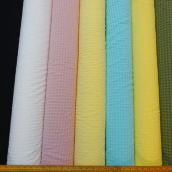 Chiffon Fabric Gingham Seersucker