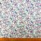 Cotton Fabric Light Twill Scatter Floral White Wine Blue