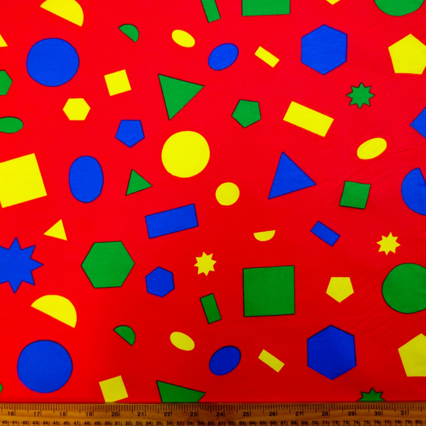 Cotton Fabric Shaping Up Red