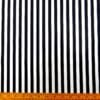Cotton Fabric Light Twill Newcastle Stripe Black White