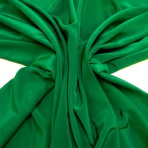 Crepe De Chine Fabric Plain Colours Emerald