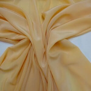 Crepe De Chine Fabric Plain Colours Yellow Maize