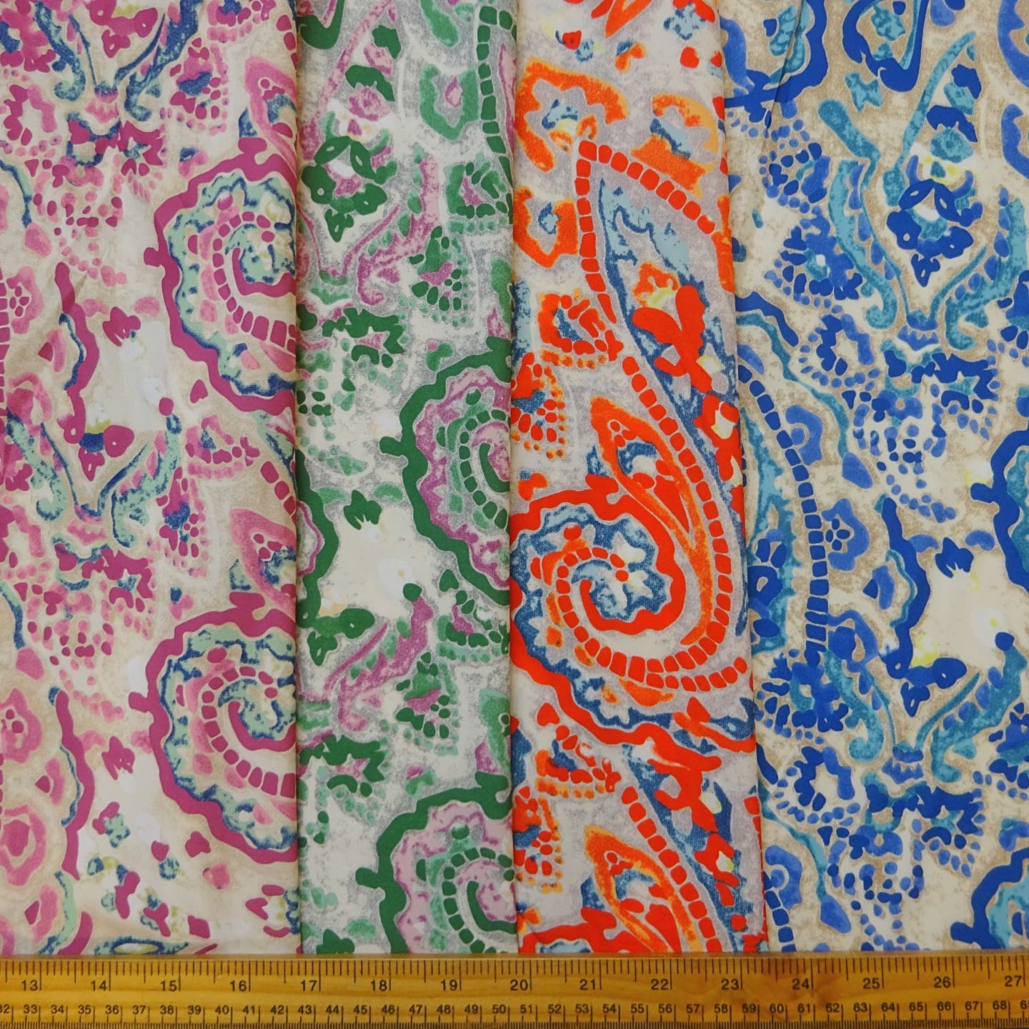 Crepe De Chine Fabric Mosaic