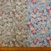Crepe De Chine Fabric Floral Milky Pansy