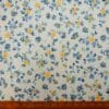 Crepe De Chine Fabric Floral Buttercup Maze Ivory