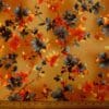 Crepe De Chine Fabric Floral Twix Copper