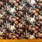 Crepe De Chine Fabric October Dried Florals Black