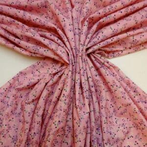 Crepe De Chine Fabric Weeny Floral Pink