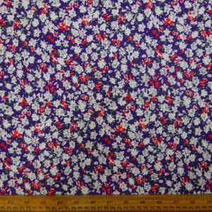 Crepe De Chine Fabric Figgy Woods Purple
