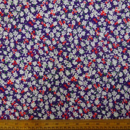 Crepe De Chine Fabric Figgy Woods Purple