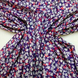 Crepe De Chine Fabric Figgy Woods Purple