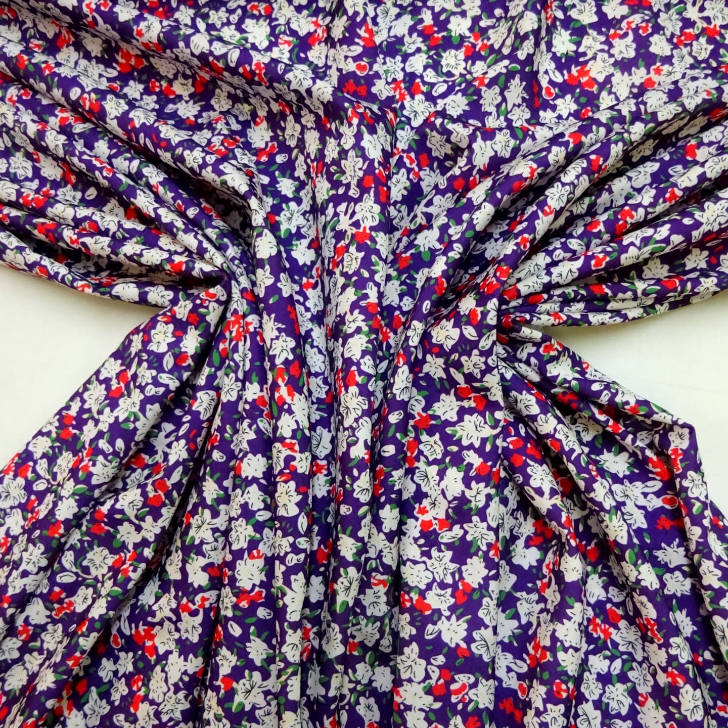 Crepe De Chine Fabric Figgy Woods Purple