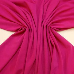 Crepe Fabric Dress Weight With Spandex Statement Cerise
