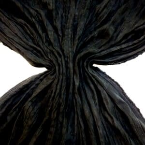 Suedette Fabric Faux Suede Creased Satin Backed Black