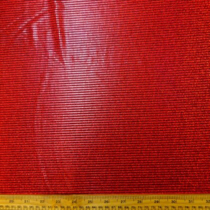 Foil Jersey Fabric Devil Seeds Red On Black