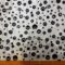 Lurex Fabric Glitter And Flock Moon Beam White Silver Black