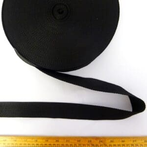 Webbing Tape Heavy Duty Polypropylene 38mm Black