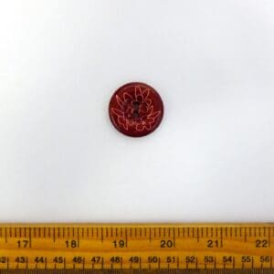 Buttons 2 Hole Wine With Flowers 30mm Code Jam