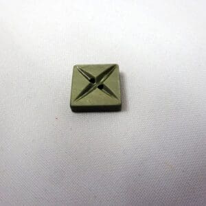Button 2 Hole 14mm Grey Squares Code Jam