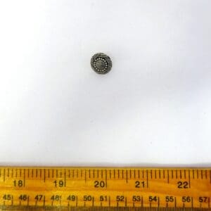 Buttons 14mm Silver Shanked McCoy Crest Code Jam