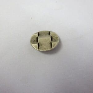 Buttons 28mm Silver Shanked 3D Roman Code Jam