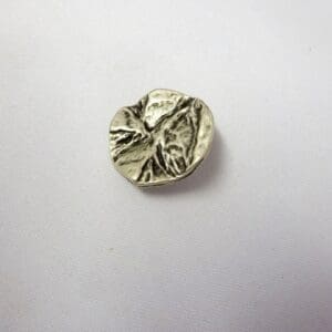 Buttons 25mm Silver Shanked Creased Code Jam