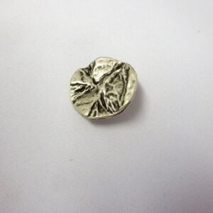 Buttons 25mm Silver Shanked Creased Code Jam