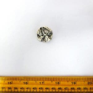 Buttons 25mm Silver Shanked Creased Code Jam