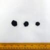 Buttons Shanked Rose Matt Black