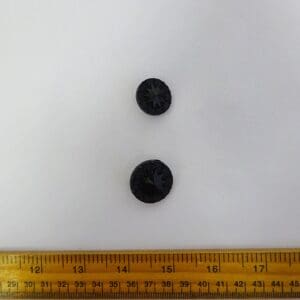 Button Shanked Starburst Black
