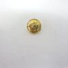 Button 14mm Shanked Ring Edged Gold Crest