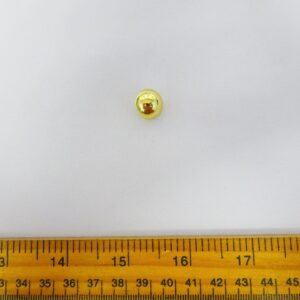 Buttons Shanked 15mm Roundie Gold Code Jam