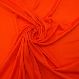 Jersey Fabric Polyester Silky Plain Orange