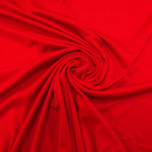 Jersey Fabric Polyester Silky Plain Red
