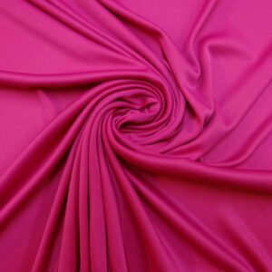 Jersey Fabric Polyester Silky Plain Fuchsia