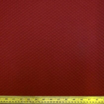 Jersey Fabric 3D Quilted Look 1cm Wide Wine