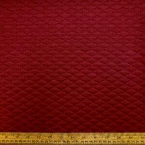 Jersey Fabric 3D Quilted Look 2cm Wide Wine