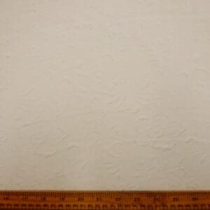 Jersey Fabric 3D Rocket Chalk Flowers Bone White
