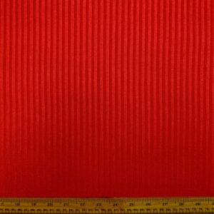 Ribbed Jersey Fabric Slight Sheen Scarlet Red