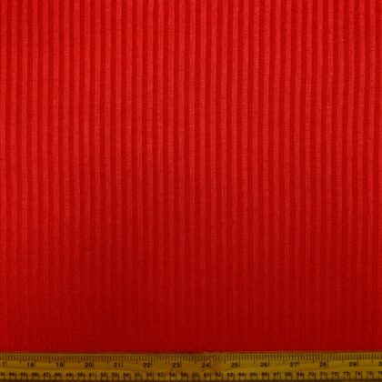 Ribbed Jersey Fabric Slight Sheen Scarlet Red