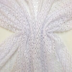 Lace Fabric Crochet Fiji Beach White