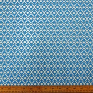Lace Fabric Crochet Fiji Beach Turquoise