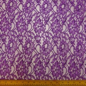 Lace Fabric Corded Carolina Purple