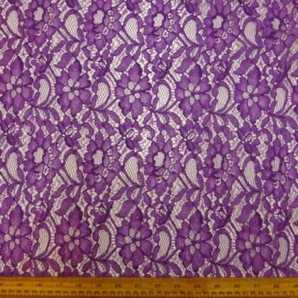 Lace Fabric Corded Carolina Purple