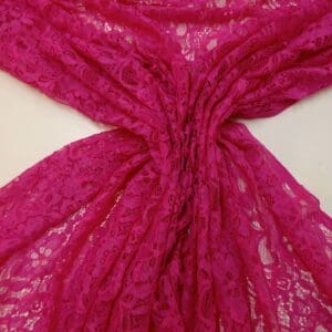 Lace Fabric Corded Carolina Cerise