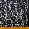 Lace Fabric Corded Carolina Black