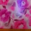 Lycra Fabric Hot Flower Pink Wine